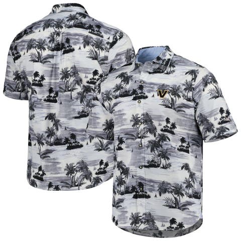 Men's Tommy Bahama Navy Seattle Mariners Tropical Horizons Button-Up Shirt Size: Medium