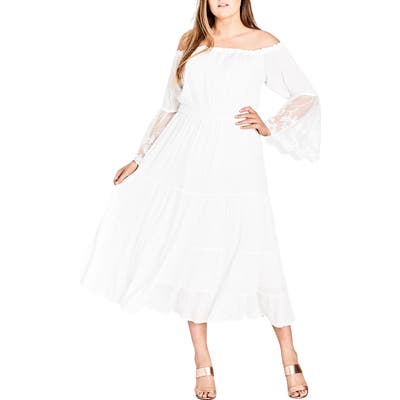 Plus Size City Chic Ethereal Maxi Dress