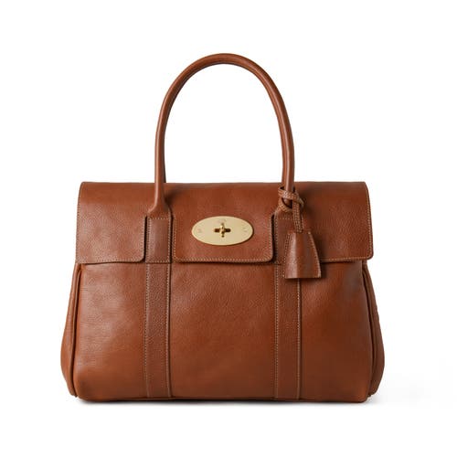 Mulberry Bayswater Leather Satchel in Oak at Nordstrom