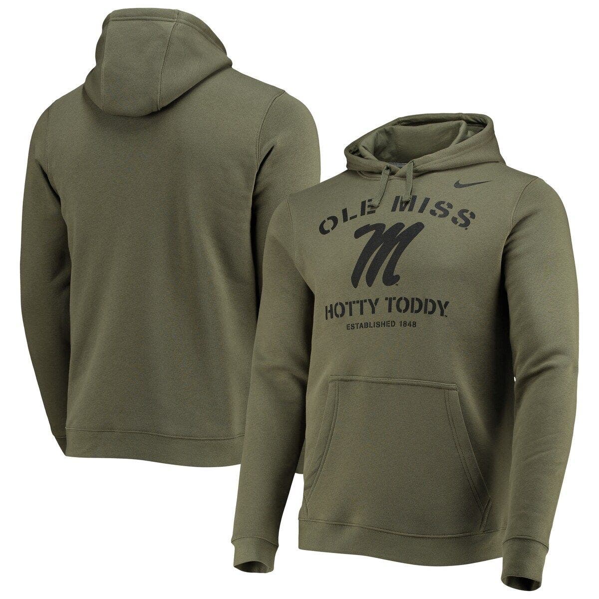 nike club fleece olive grey