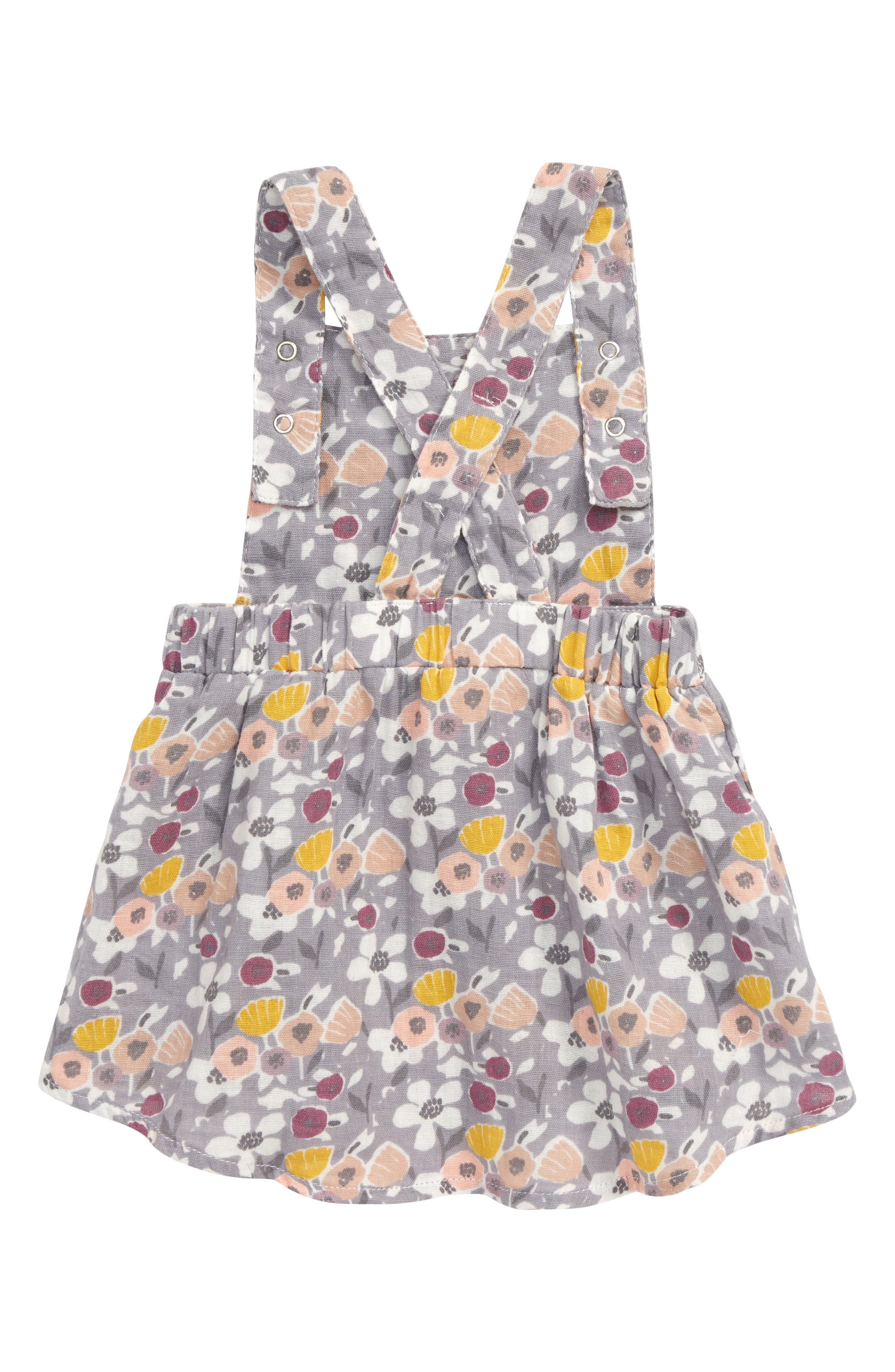 floral pinafore dress