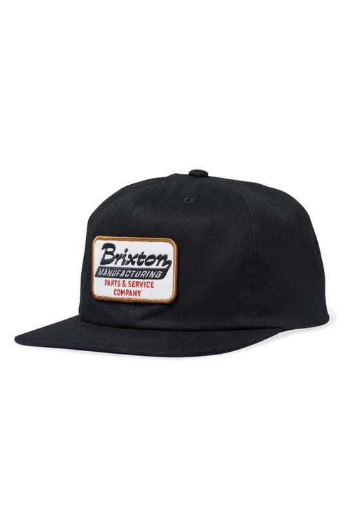 Shop Brixton Township Snapback Baseball Cap In Black