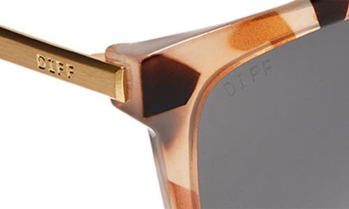 Diff 54mm Square Sunglasses In Cream Tortoise