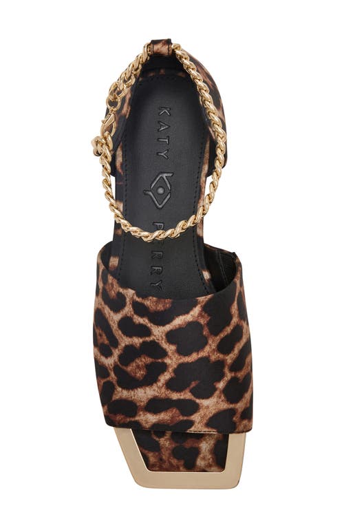 Shop Katy Perry Caught Up Square Toe Anklet Sandal In Coffee Multi