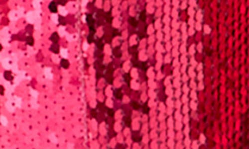 Endless Rose Sequin Slit Leg Flare Pants In Fuchsia