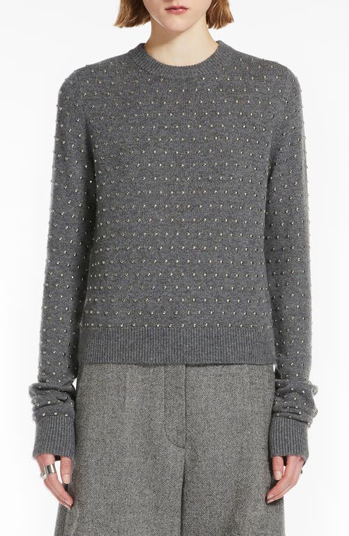 Shop Sportmax Wool Blend Sweater In Pearl Grey