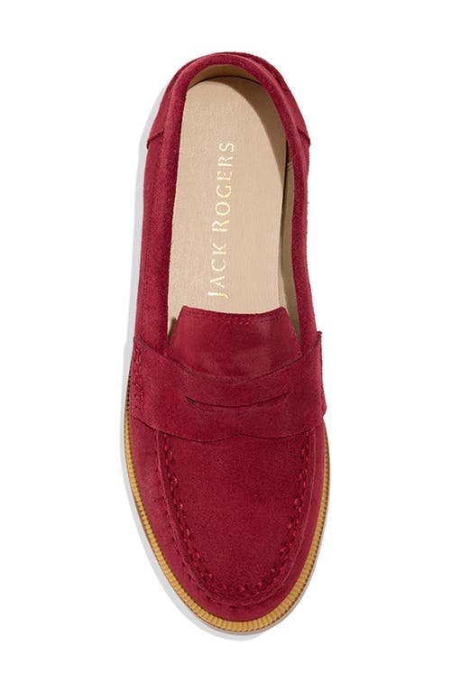 Shop Jack Rogers Tipson Penny Loafer In Red