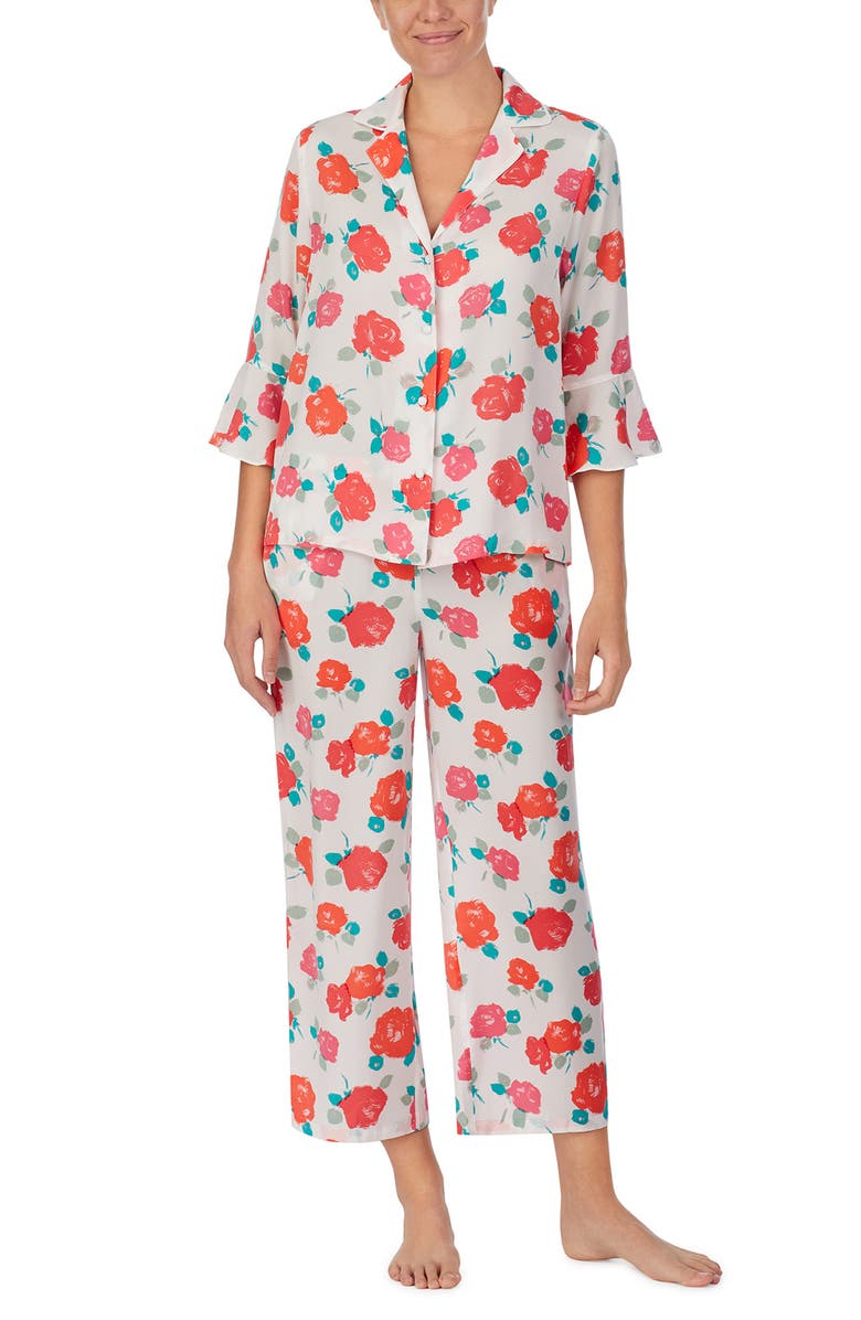 kate spade new york just rosy crop pajamas | Nordstrom