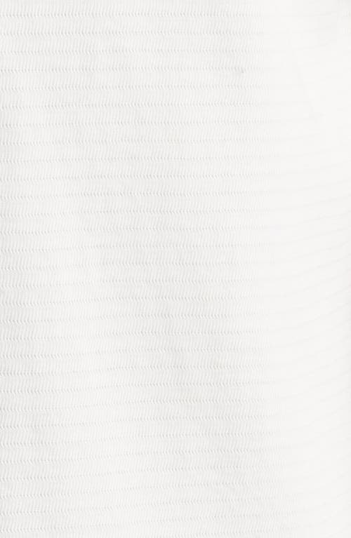 Vince Textured Double Knit Short Sleeve Button-up Shirt In Classic Cream