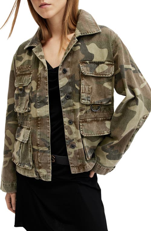 Shop Allsaints Elm Camouflage Jacket In Camo Green