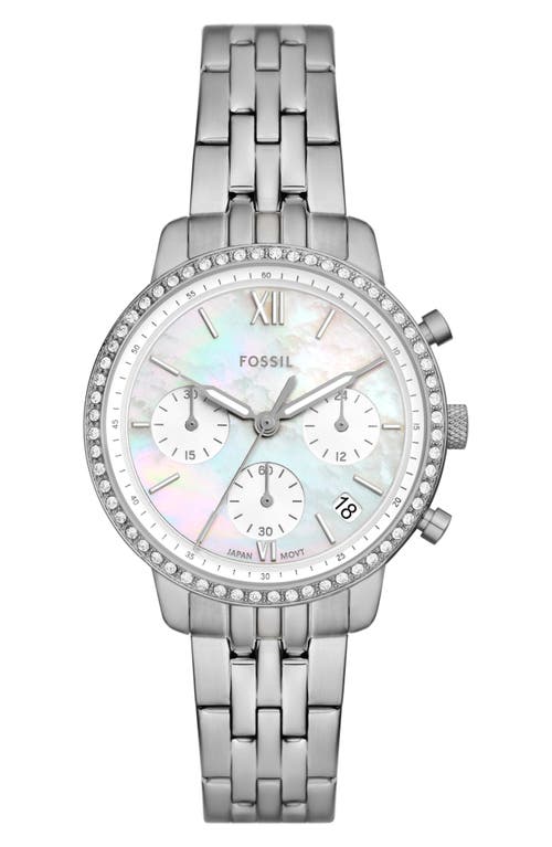 Fossil Women's Quartz Silver-tone Stainless Steel Watch 36mm In Silver