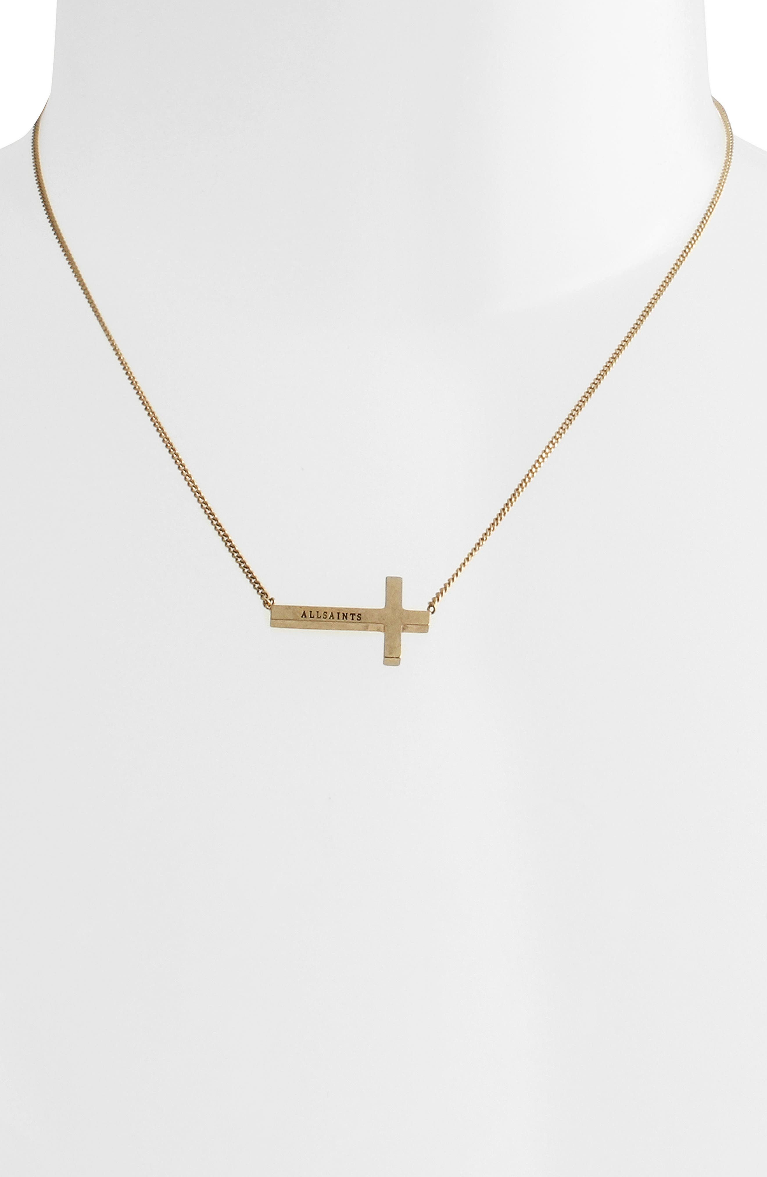 Nordstrom gold deals cross necklace