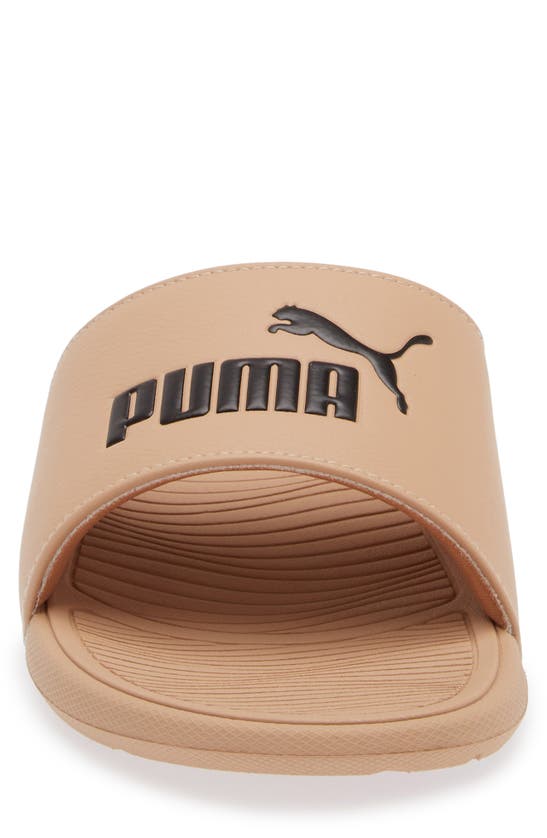 Shop Puma Cool Cat 2.0 Slide Sandal In Dusty Tan- Black