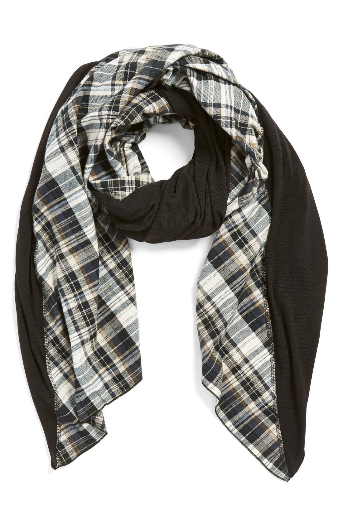 Donni Charm 'Tartan Diagonal' Blanket Scarf Nordstrom