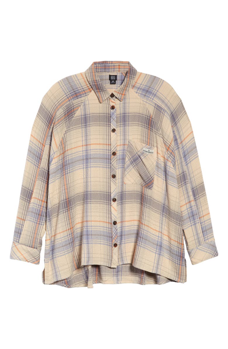 BDG Urban Outfitters Brendan Plaid Flannel Crop Shirt | Nordstrom