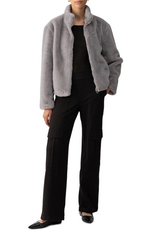 Shop Sanctuary Lux Faux Fur Jacket In Silver Fox