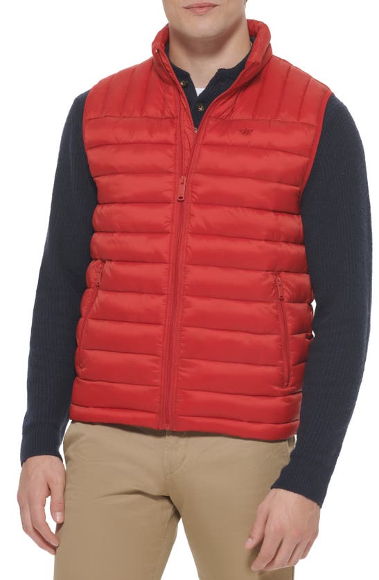 Shop Dockers ® Puffer Vest In Cherry