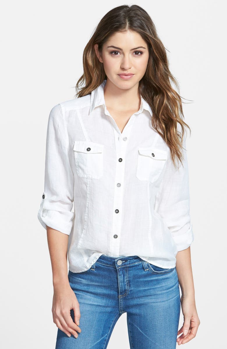 KUT from the Kloth 'Acacia' Roll Sleeve Shirt | Nordstrom