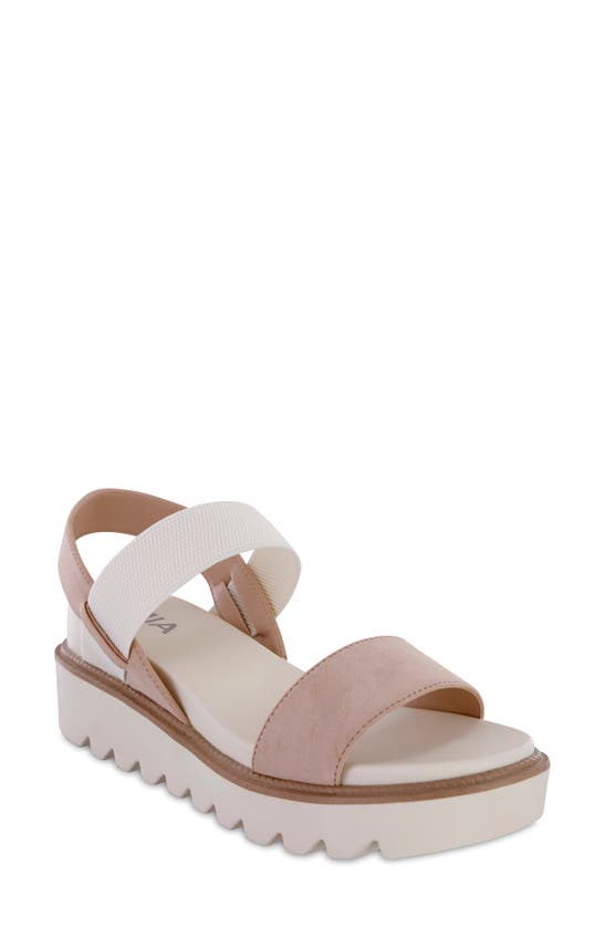 Shop Mia Jene Platform Wedge Sandal In Blush