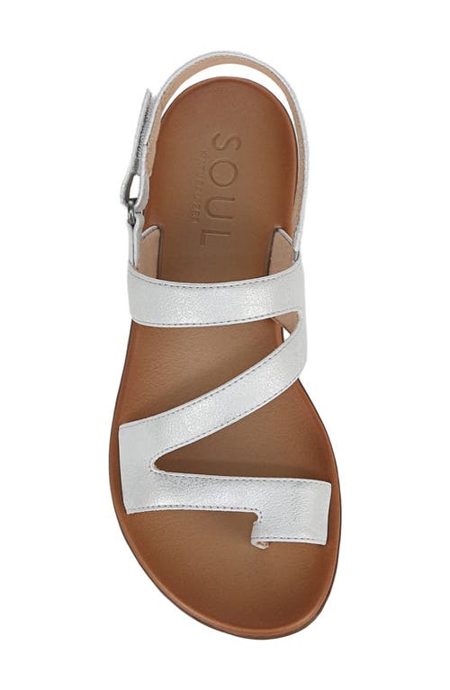 Shop Soul Naturalizer Shakina Slingback Sandal In Silver Faux Leather