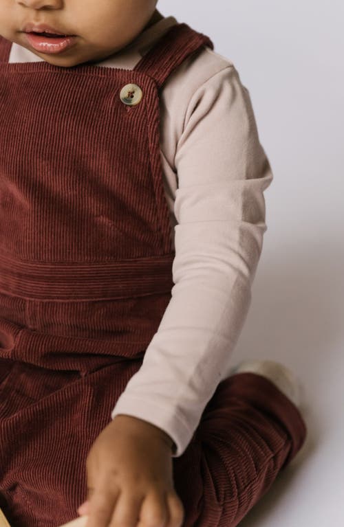 Pehr Organic Cotton Corduroy Overalls In Pink