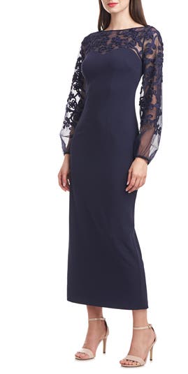 Js collections bell outlet sleeve soutache cocktail dress