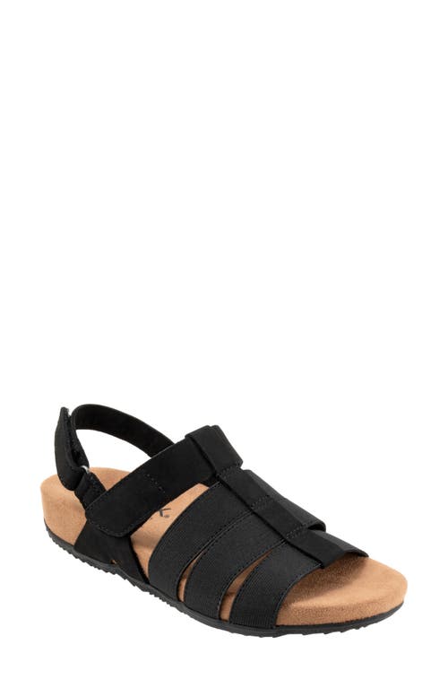 Softwalk ® Burnaby Slingback Sandal In Black Nubuck