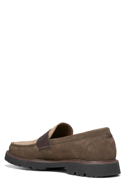 Shop Cole Haan American Classics Penny Loafer In Ch Deep Olive/ch Dark Latte