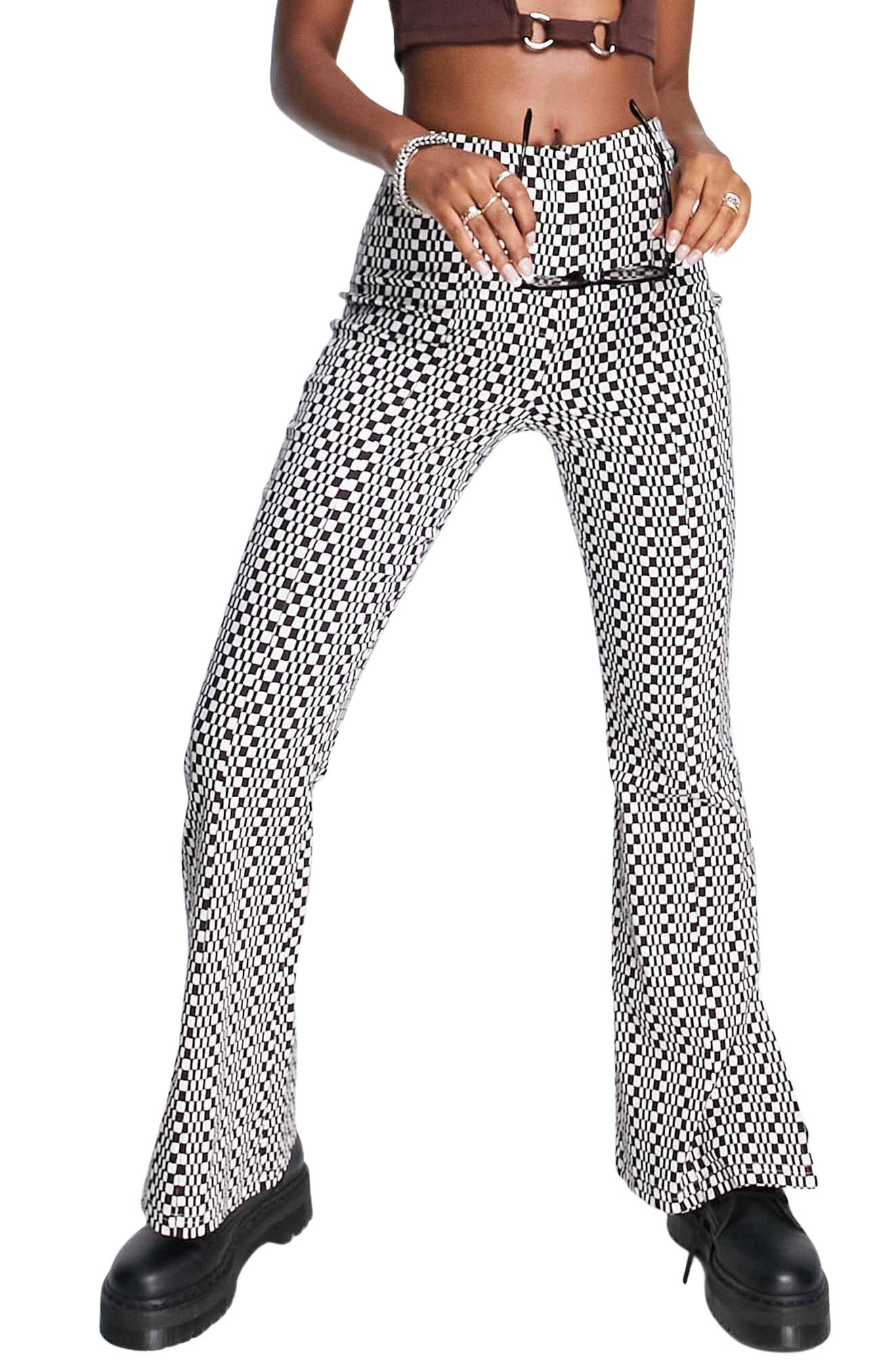 ãããã·ã§ ãããã·ã§ãã ã¬ãã£ã¼ã¹ ã«ã¸ã¥ã¢ã«ãã³ã ããã ã¹ Topshop bengaline double button pinstripe print low rise flare 