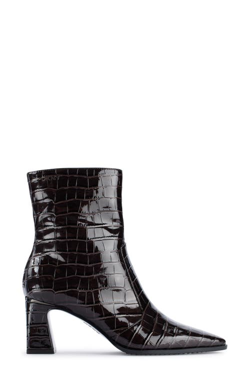 Dkny Sunny Pointed Toe Bootie In Brown