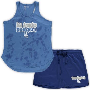 CONCEPTS SPORT Women's Concepts Sport Royal Los Angeles Dodgers Plus Size  Cloud Tank Top & Shorts Sleep Set