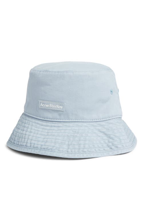 Acne Studios Brimmo Cotton Twill Bucket Hat in Dusty Blue at Nordstrom, Size Small