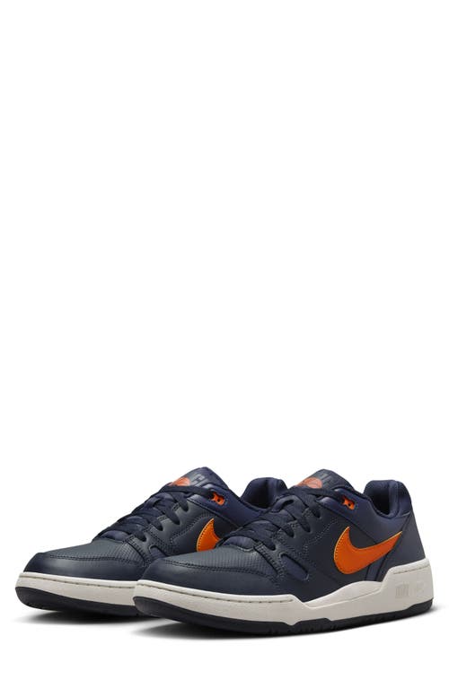 Shop Nike Full Force Lo Sneaker In Dark Obsidian/phantom/orange