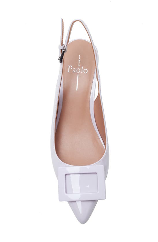 Shop Linea Paolo Vista Slingback Pointed Toe Wedge Pump In Lavender Fog