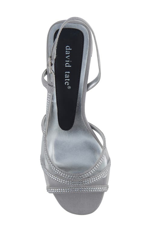 David Tate Wed Strappy Sandal In Silver