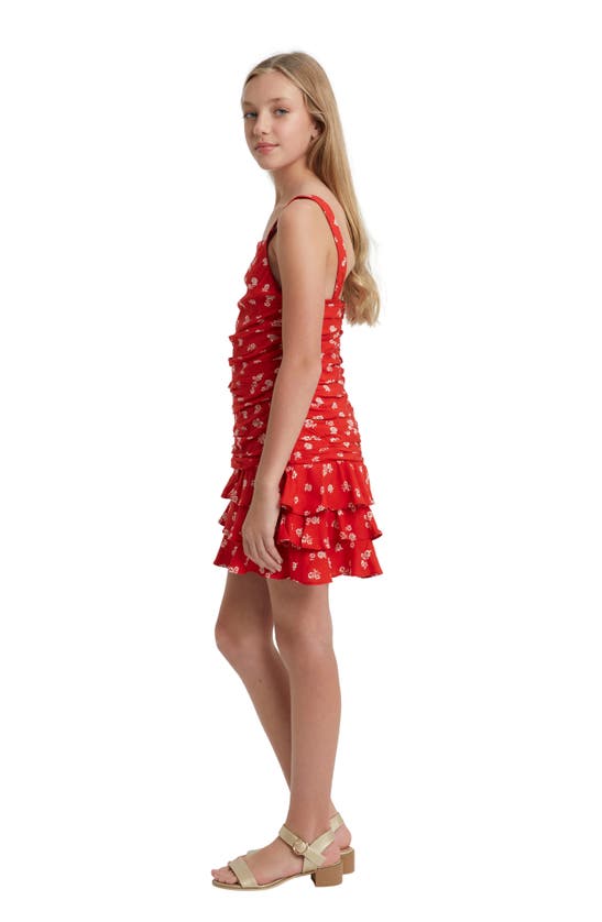 Shop Bardot Junior Kids' Lia Floral Dress In Rose Ditsy