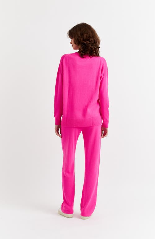 Chinti & Parker Wool-cashmere Slouchy Sweater In Pink