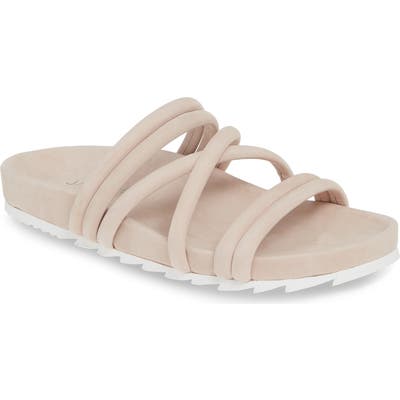 Jslides Tess Strappy Slide Sandal, Pink