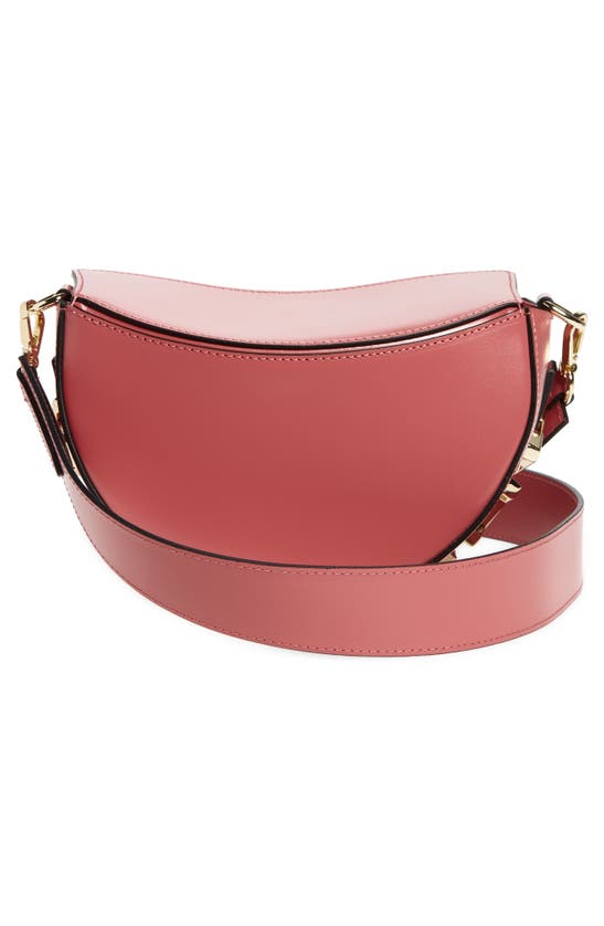 Shop Valentino By Mario Valentino Lunaire Valent Crossbody Bag In Coral Pink