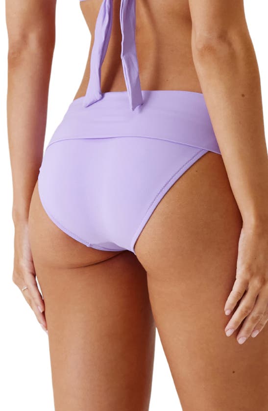 Shop Melissa Odabash Brussels Foldover Bikini Bottoms In Lavender