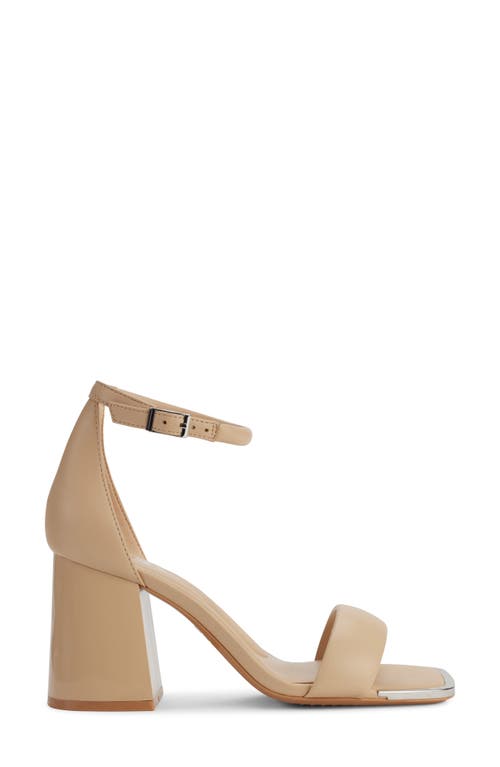 Shop Dkny Scarla Ankle Strap Sandal In Beige