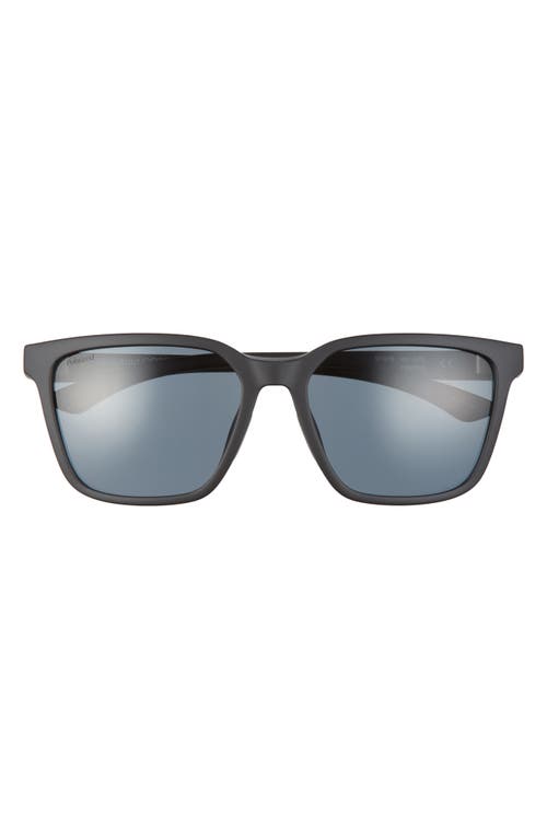 Smith Shoutout Core 57mm Polarized Sunglasses In Matte Black/polar Gray Green