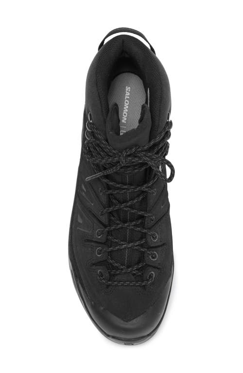 Shop Salomon X-alp Gore-tex® Waterproof High Top Sneaker In Black/black/asphalt