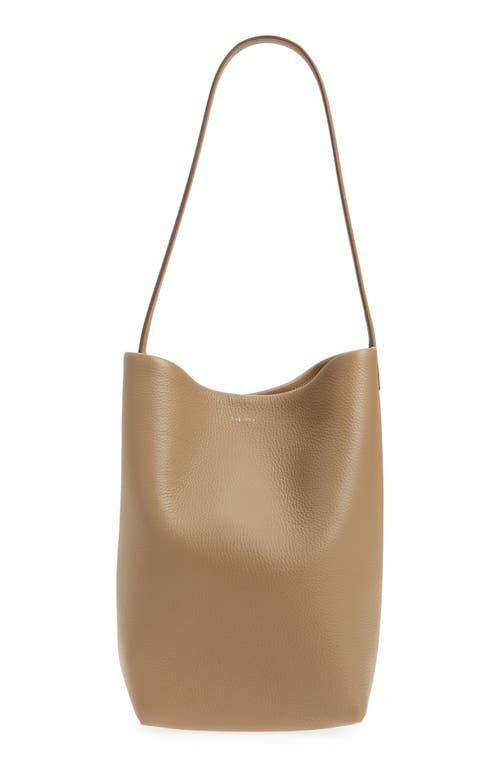 The Row Medium North/South Park Leather Tote in Dark Taupe at Nordstrom