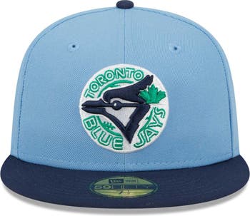 New Era Men's New Era Light Blue/Navy Toronto Blue Jays Green Undervisor  59FIFTY Fitted Hat