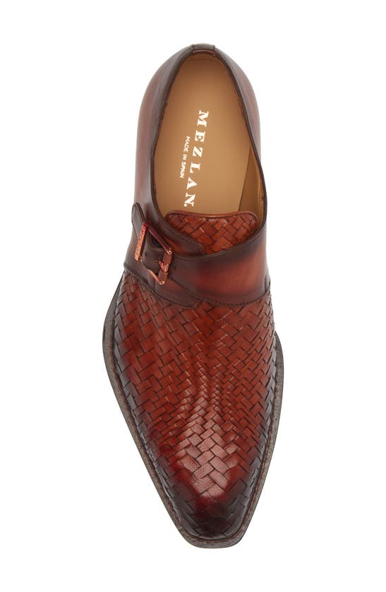 Shop Mezlan Temi Single Monk Strap Shoe In Cognac