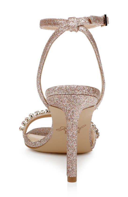 Jewel Badgley Mischka Dallyce Ankle Strap Sandal In Rose Gold