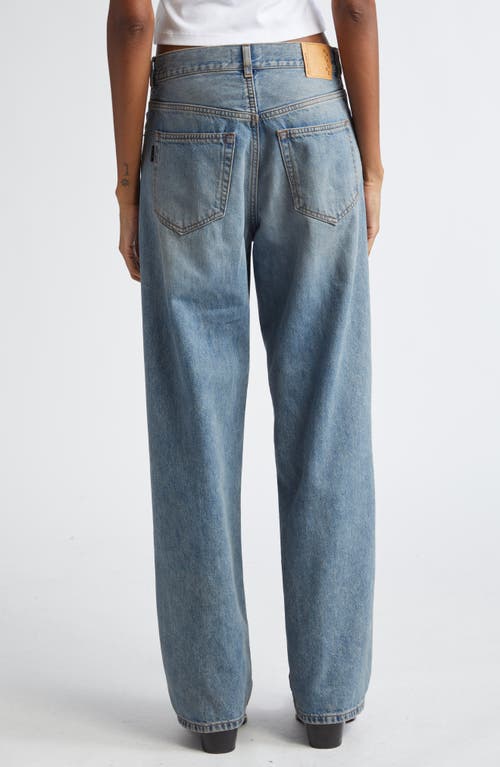 Shop Haikure Bonnie Relaxed Straight Leg Jeans In Oil Blue