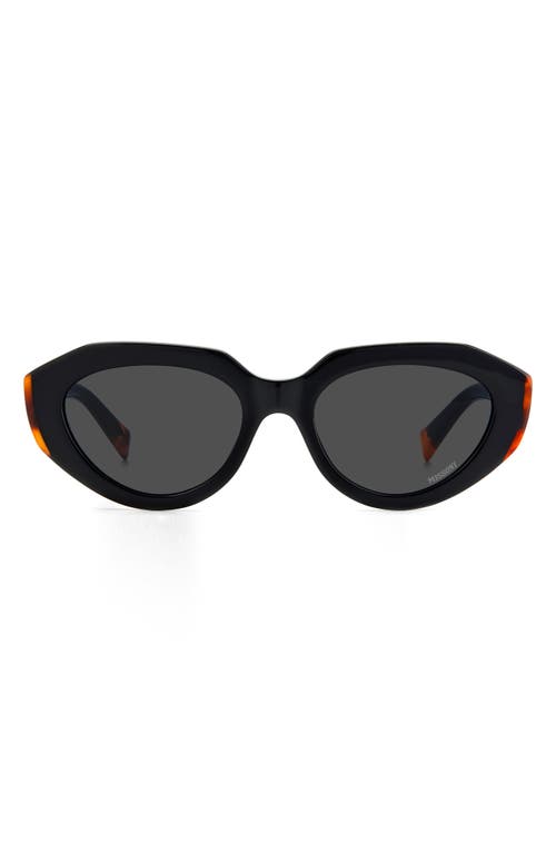 Missoni 53mm Round Sunglasses in Black/Grey at Nordstrom