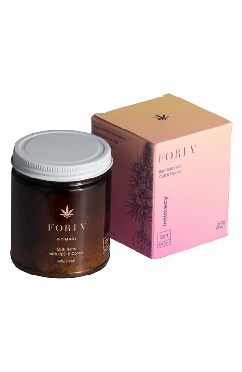 FORIA Intimacy Bath Salts with CBD & Cacao